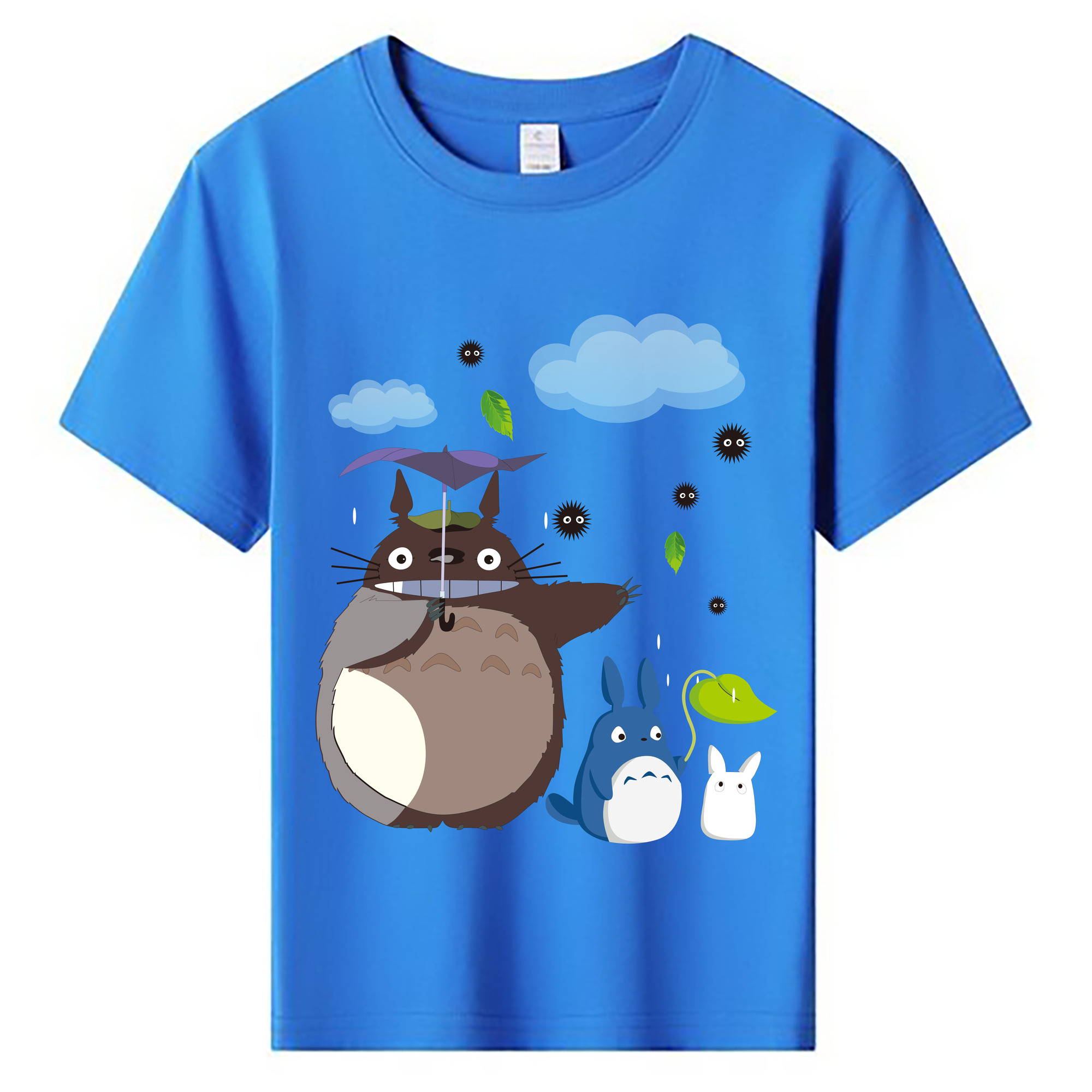 （画像用） となりのトトロ 草壁メイ 草壁サツキ My Neighbor Totoro Satsuki Kusakabe Mei Kusakabe 綿100％キッズTシャツ（フロントプリント）